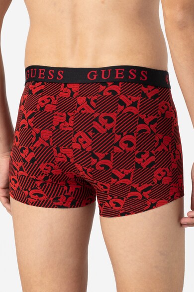 Guess Set de boxeri cu imprimeu si uni - 3 perechi Barbati