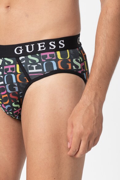 GUESS Set de chiloti cu banda logo in talie -2 perechi Barbati