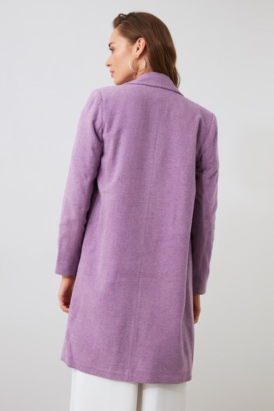 Trendyol Palton din amestec de lana cu nasturi Femei