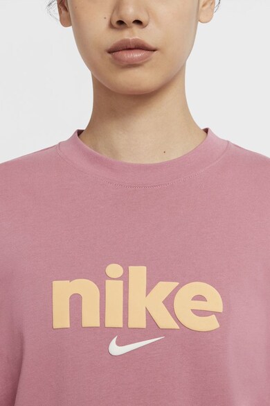 Nike Bluza sport din bumbac cu logo Hybrid Femei