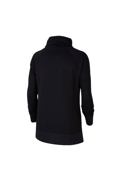 Nike Bluza sport cu maneci raglan, decolteu drapat si tehnologie Dri-Fit, pentru fitness Femei