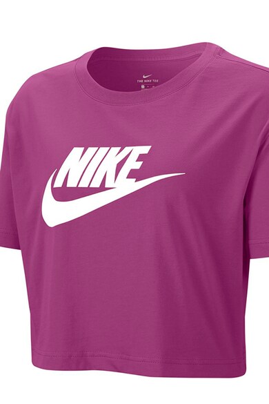 Nike Tricou crop cu imprimeu logo Sportswear Essentials Femei