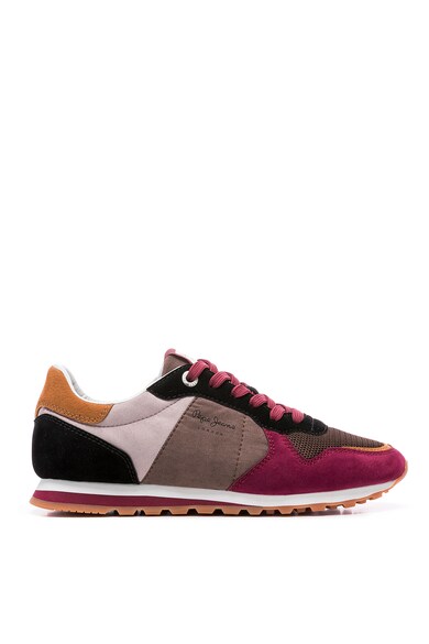 Pepe Jeans London Pantofi sport cu model colorblock si garnituri din piele intoarsa ecologica Verona Femei