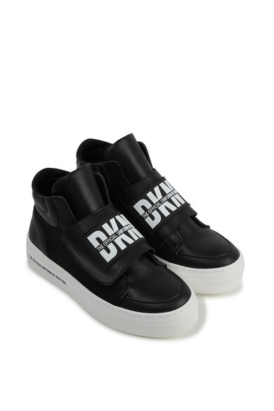 DKNY Pantofi sport de piele ecologica, cu velcro Fete