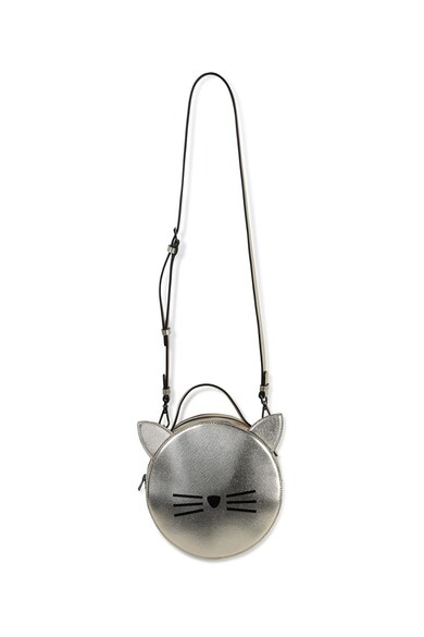 Karl Lagerfeld Geanta crossbody de piele ecologica cu design pisica Fete
