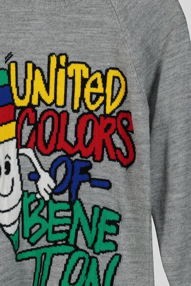 United Colors of Benetton Pulover cu aplicatie decorativa Fete