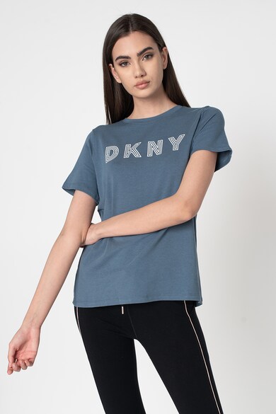 DKNY Tricou din amestec de modal cu imprimeu logo, pentru fitness Femei