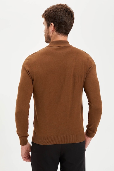DeFacto Szűk fazonú pulóver rövid gallérral férfi