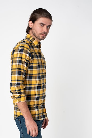 GAP Camasa slim fit cu model gingham Barbati