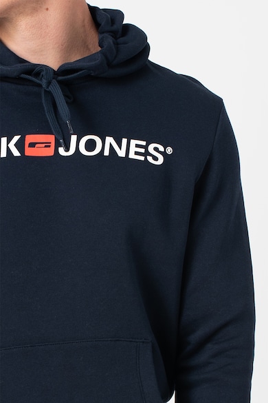 Jack & Jones Normál fazonú kapucnis pulóver kenguruzsebbel férfi