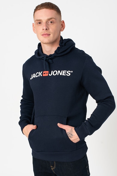 Jack & Jones Normál fazonú kapucnis pulóver kenguruzsebbel férfi