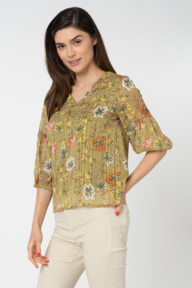 Vero Moda Bluza cu decolteu in V si model floral Cille Femei