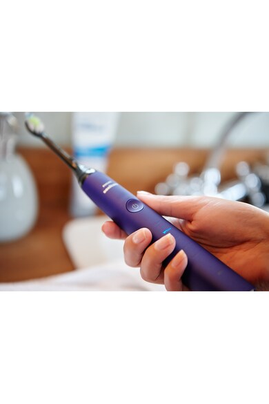 Philips Sonicare Ел. четка за зъби  DiamondClean HX9372/04, Звукова технология, до 62000 движения на четката/мин, 5 режима, 2 глави Жени