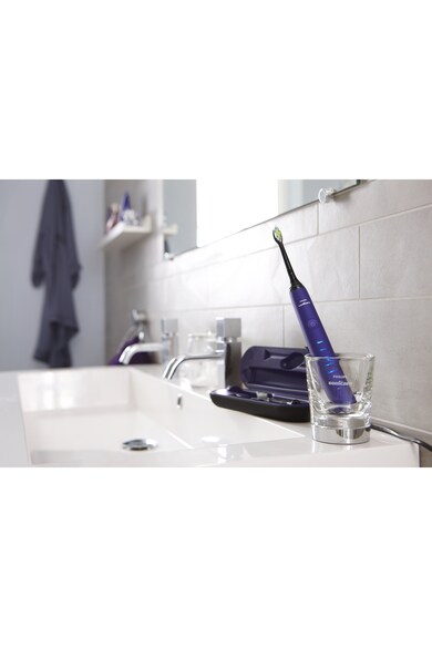 Philips Sonicare Ел. четка за зъби  DiamondClean HX9372/04, Звукова технология, до 62000 движения на четката/мин, 5 режима, 2 глави Жени