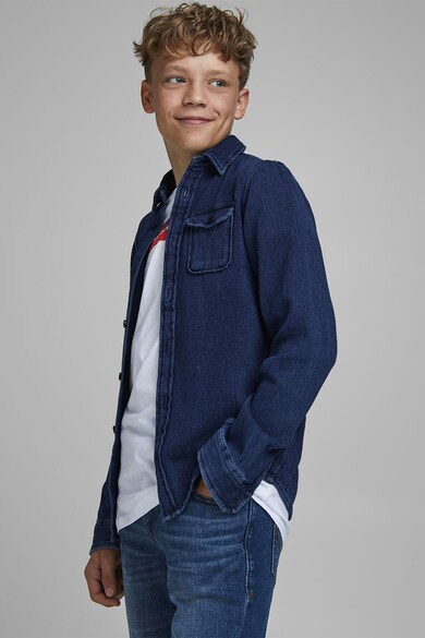 Jack & Jones Camasa din denim cu buzunare Baieti