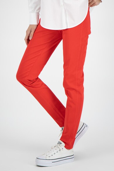 Love Moschino Jeggings slim fit cu buzunar cu broderie pe partea din spate Femei