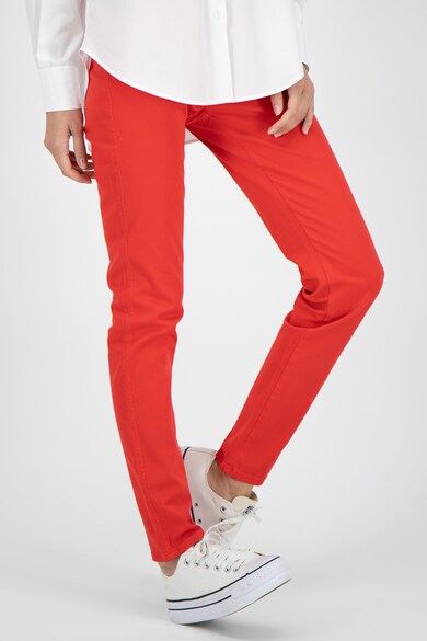 Love Moschino Jeggings slim fit cu buzunar cu broderie pe partea din spate Femei