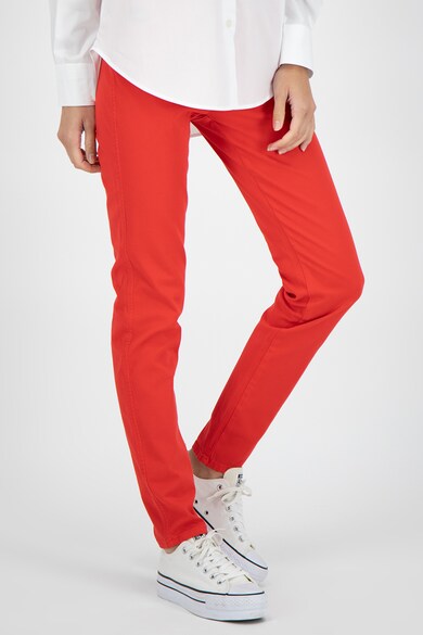 Love Moschino Jeggings slim fit cu buzunar cu broderie pe partea din spate Femei