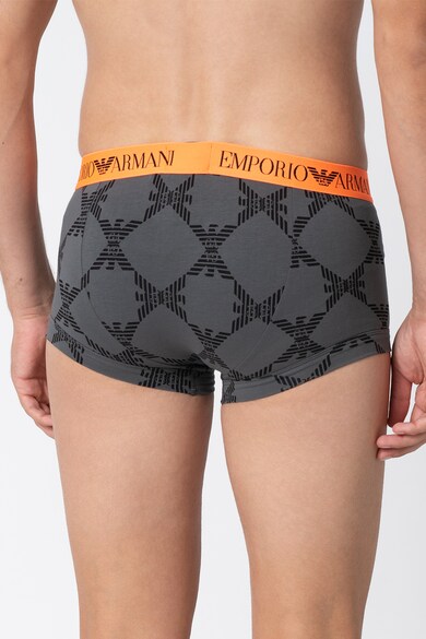 Emporio Armani Underwear Boxeri cu imprimeu si banda contrastanta in talie Barbati