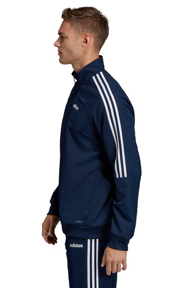 adidas Performance Bluza sport cu fermoar si detaliu logo pe piept Sereno 19 Barbati