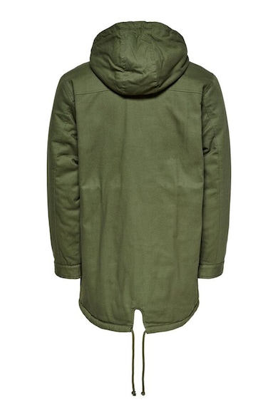 Only & Sons Geaca parka cu captuseala din material teddy Yanick Barbati