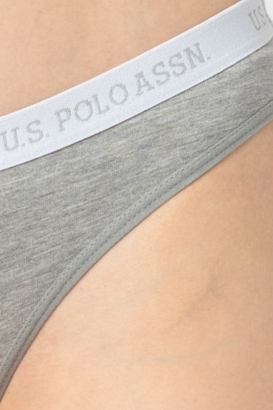U.S. Polo Assn. Set de chiloti cu banda logo in talie - 3 perechi Femei