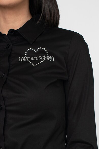 Love Moschino Camasa cu logo cu strasuri Femei