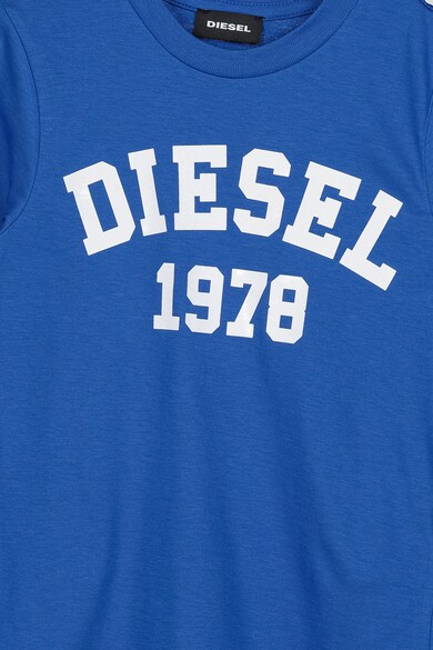 Diesel Tricou cu decolteu rotund si imprimeu logo Fete