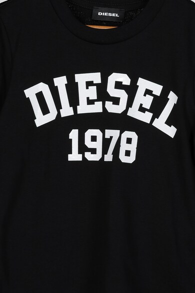 Diesel Tricou cu decolteu rotund si imprimeu logo Fete