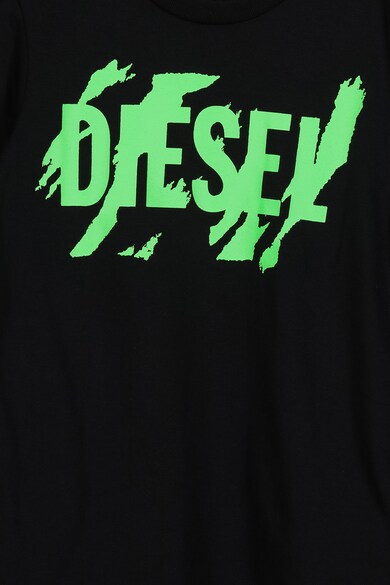 Diesel Tricou cu decolteu rotund si imprimeu Fete