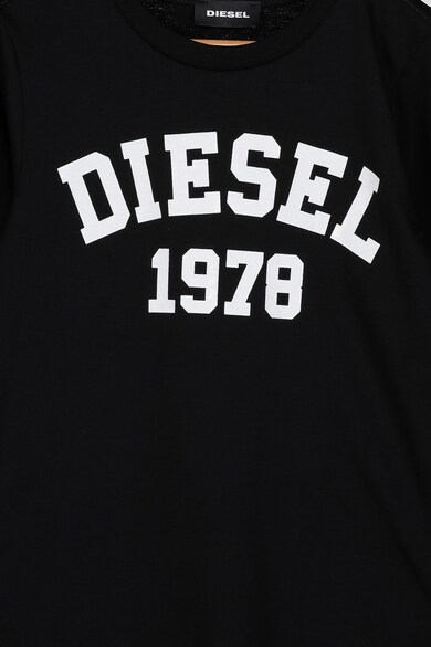 Diesel Buza de bumbac cu imprimeu logo Fete