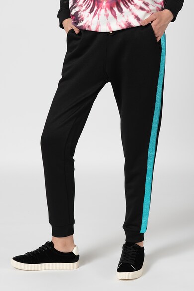 Versace Jeans Pantaloni sport cu segmente laterale stralucitoare Femei