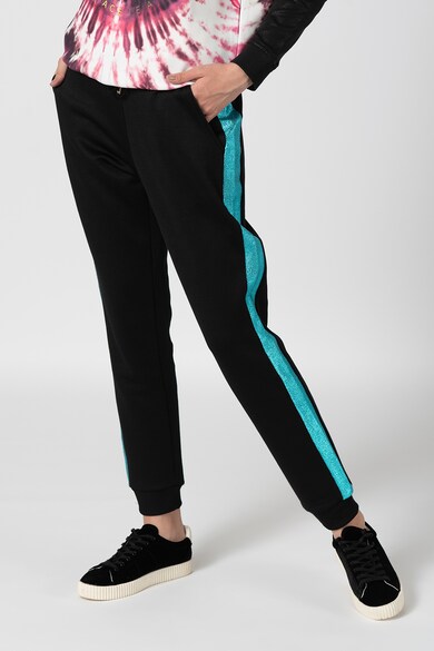 Versace Jeans Pantaloni sport cu segmente laterale stralucitoare Femei