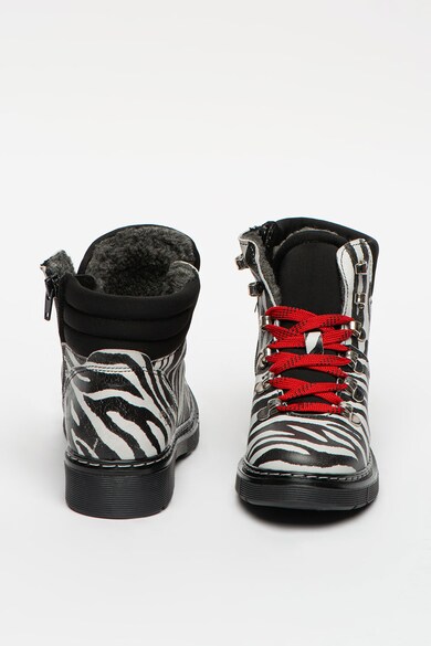 Bullboxer Bocanci cu piele si imprimeu zebra Fete