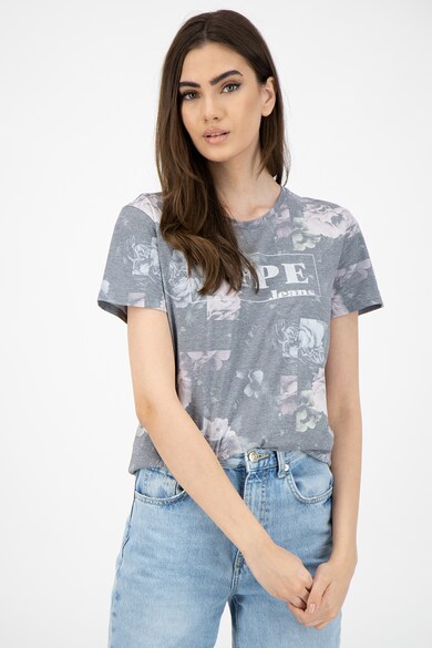 Pepe Jeans London Tricou de bumbac cu imprimeu Femei