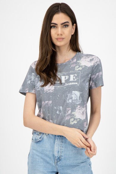 Pepe Jeans London Tricou de bumbac cu imprimeu Femei