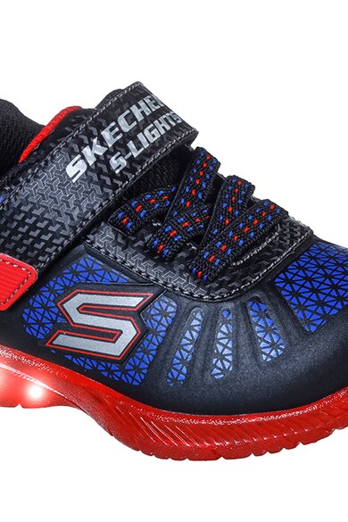 Skechers Pantofi sport cu velcro S Lights: Ilumi-Brights Tuff Track Baieti