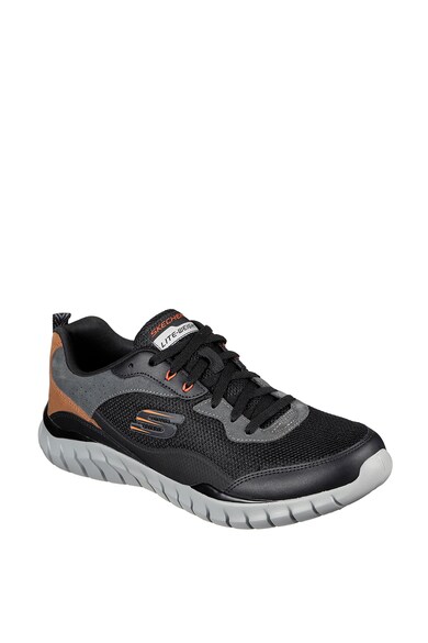 Skechers Pantofi sport cu garnituri din piele Overhaul-Betley Barbati