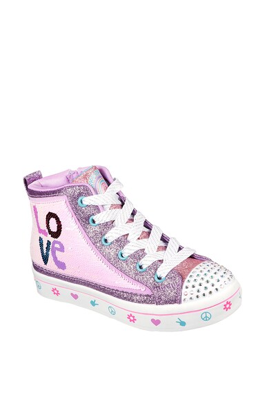 Skechers Tenisi inalti Flip Kicks: Twi-Lites 2.0 - Lilac Love Fete