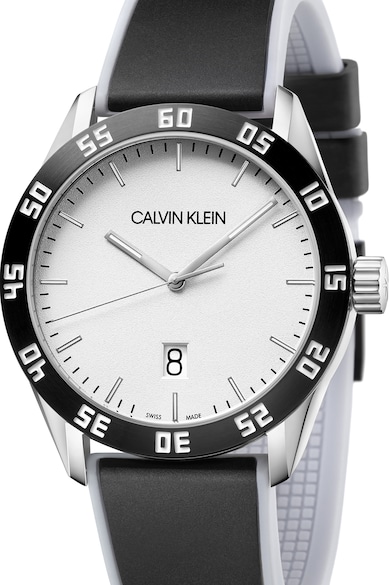 CALVIN KLEIN Кварцов часовник със силикокова каишка Мъже