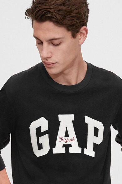 GAP Bluza sport cu decolteu la baza gatului si logo Barbati