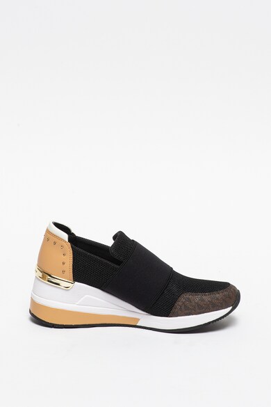 Michael Kors Pantofi sport slip-on de piele si material textil Femei