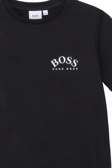 Boss Hugo Boss Tricou cu decolteu la baza gatului si logo pe piept Baieti