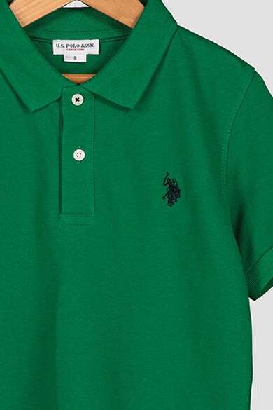 U.S. Polo Assn. Galléros pamutpóló hímzett logóval Fiú