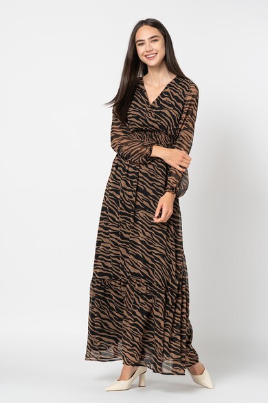 Liu Jo Rochie cu decolteu in V si model animal print Femei