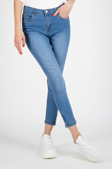 b.young Blugi slim fit din amestec de bumbac organic, cu fermoar la terminatie Femei