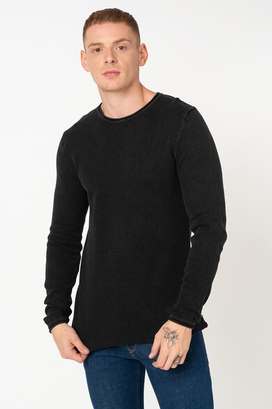 Jack & Jones Roll kerek nyakú texturált hatású pulóver férfi