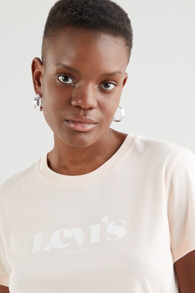 Levi's Tricou regular fit din bumbac cu imprimeu pe piept Femei