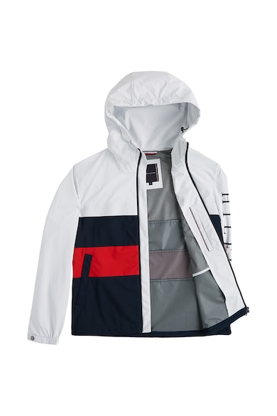 Tommy Hilfiger Jacheta cu gluga si model colorblock Barbati