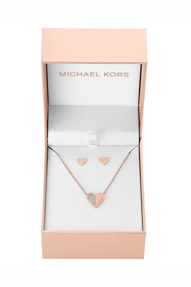 Michael Kors Set de cercei si colier in forma de inima Femei